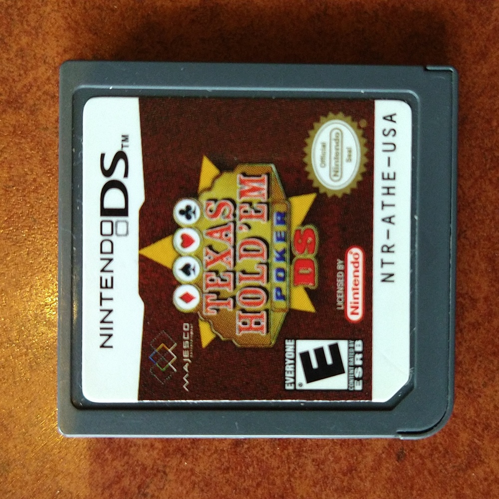 Nintendo DS Texas Hold'em poker game, used, no case